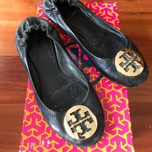 Authentic Tory Burch 'Minnie' Travel Ballet Flat